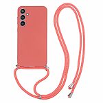 Θήκη Samsung Galaxy S23 FE 5G OEM Soft Silicone Sockproof v3 πλάτη με κορδόνι από αντικραδασμικό TPU πορτοκαλί