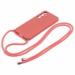 Θήκη Samsung Galaxy S23 FE 5G OEM Soft Silicone Sockproof v3 πλάτη με κορδόνι από αντικραδασμικό TPU πορτοκαλί - Image 2