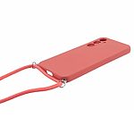 Θήκη Samsung Galaxy S23 FE 5G OEM Soft Silicone Sockproof v3 πλάτη με κορδόνι από αντικραδασμικό TPU πορτοκαλί - Image 3