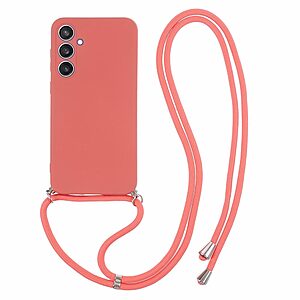 Θήκη Samsung Galaxy S23 FE 5G OEM Soft Silicone Sockproof v3 πλάτη με κορδόνι από αντικραδασμικό TPU πορτοκαλί