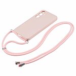 Θήκη Samsung Galaxy S23 FE 5G OEM Soft Silicone Sockproof v3 πλάτη με κορδόνι από αντικραδασμικό TPU ροζ - Image 2