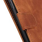 Θήκη Xiaomi Redmi Note 13 5G KHAZNEH Litchi Retro Texture Leather με βάση στήριξης, υποδοχές καρτών και μαγνητικό κούμπωμα καφέ - Image 4