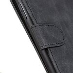 Θήκη Xiaomi Redmi Note 13 5G KHAZNEH Litchi Retro Texture Leather με βάση στήριξης, υποδοχές καρτών και μαγνητικό κούμπωμα μαύρο - Image 4