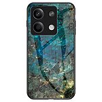 Θήκη Xiaomi Redmi Note 13 5G OEM σχέδιο Marble με Πλάτη Tempered Glass TPU σμαραγδί