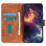 Θήκη Xiaomi Redmi Note 13 Pro 5G / Poco X6 5G KHAZNEH Litchi Retro Texture Leather με βάση στήριξης, υποδοχές καρτών και μαγνητικό κούμπωμα καφέ - Image 3
