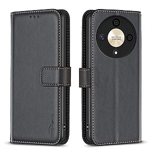 Θήκη Honor Magic6 Lite 5G BINFEN COLOR Leather Wallet series 12 με βάση στήριξης