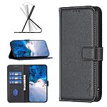 Θήκη Honor Magic6 Lite 5G BINFEN COLOR Leather Wallet series 12 με βάση στήριξης, υποδοχές καρτών και μαγνητικό κούμπωμα μαύρο - Image 4