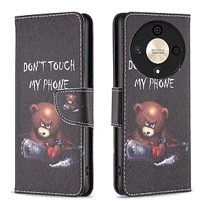 Θήκη Honor Magic6 Lite 5G OEM Angry bear with chainsaw με βάση στήριξης