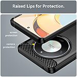 Θήκη Honor Magic6 Lite 5G Mad Mask Brushed TPU Carbon Πλάτη μαύρο - Image 5