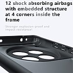 Θήκη OnePlus 12R 5G Mad Mask Hybrid Sockproof Transparent πλάτη από αντικραδασμικό TPU μαύρο - Image 3