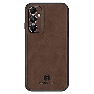 Θήκη Samsung Galaxy A05s ANNYOJO Magnetic Leather πλάτη με ενσωματωμένο μαγνήτη και υποστήριξη μαγνητικής βάσης από συνθετικό δέρμα TPU καφέ