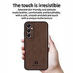 Θήκη Samsung Galaxy A05s ANNYOJO Magnetic Leather πλάτη με ενσωματωμένο μαγνήτη και υποστήριξη μαγνητικής βάσης από συνθετικό δέρμα TPU πράσινο - Image 2