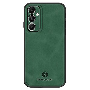 Θήκη Samsung Galaxy A05s ANNYOJO Magnetic Leather πλάτη με ενσωματωμένο μαγνήτη και υποστήριξη μαγνητικής βάσης από συνθετικό δέρμα TPU πράσινο