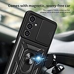 Θήκη Samsung Galaxy A05s Mad Mask Camshield Armor Guard Πλάτη με προστασία για την κάμερα, Kickstand και Βάση στήριξης από σκλήρό Premium TPU μαύρο - Image 3