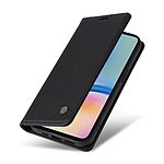 Θήκη Samsung Galaxy A05s YIKATU Folio Series με βάση στήριξης, υποδοχή καρτών και μαγνητικό κούμπωμα Flip Wallet από συνθετικό δέρμα και TPU μαύρο - Image 5