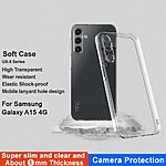 Θήκη Samsung Galaxy A15 4G / A15 5G IMAK UX-5 Series Soft TPU πλάτη διάφανη - Image 2