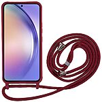 Θήκη Samsung Galaxy A25 5G OEM Soft Silicone Sockproof v3 πλάτη με κορδόνι από αντικραδασμικό TPU βαθύ κόκκινο - Image 2