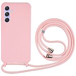 Θήκη Samsung Galaxy A25 5G OEM Soft Silicone Sockproof v3 πλάτη με κορδόνι από αντικραδασμικό TPU ροζ