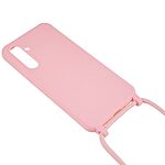 Θήκη Samsung Galaxy A25 5G OEM Soft Silicone Sockproof v3 πλάτη με κορδόνι από αντικραδασμικό TPU ροζ - Image 3