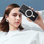 Θήκη Samsung Galaxy S24 5G OEM Silicone Sockproof συμβατό με MagSafe φορτιστή Transparent Πλάτη TPU - Image 3