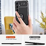 Θήκη Samsung Galaxy S24 5G OEM Magnetic Ring Kickstand / Μαγνητικό δαχτυλίδι / Βάση στήριξης TPU μαύρο - Image 5