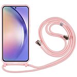 Θήκη Samsung Galaxy S24 5G OEM Soft Silicone Sockproof v3 πλάτη με κορδόνι από αντικραδασμικό TPU ροζ - Image 2