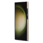 Θήκη Samsung Galaxy S24 Ultra 5G DG.MING PU Leather Sockproof Series Πλάτη από σκληρό πλαστικό με επένδυση δερματίνης καφέ - Image 4