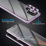 Θήκη Samsung Galaxy S24 Ultra 5G Mad Mask Metal Frame Series με μαγνητικό μεταλλικό πλαίσιο και διπλό Tempered Glass για προστασία 360° μοιρών χρυσό - Image 5