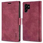 Θήκη Samsung Galaxy S24 Ultra 5G N.BEKUS Litchi Retro Texture Leather με βάση στήριξης