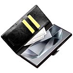 Θήκη Samsung Galaxy S24 Ultra 5G QIALINO book v3 με μαγνητικό κούμπωμα από Premium αυθεντικό δέρμα Genuine Cowhide μαύρο - Image 2