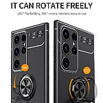 Θήκη Samsung Galaxy S24 Ultra 5G OEM Magnetic Ring Kickstand / Μαγνητικό δαχτυλίδι / Βάση στήριξης TPU μπλε - Image 3