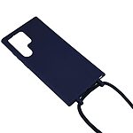 Θήκη Samsung Galaxy S24 Ultra 5G OEM Soft Silicone Sockproof v2 πλάτη με κορδόνι από αντικραδασμικό TPU μπλε σκούρο - Image 3