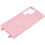 Θήκη Samsung Galaxy S24 Ultra 5G OEM Soft Silicone Sockproof v2 πλάτη με κορδόνι από αντικραδασμικό TPU ροζ - Image 5