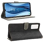 Θήκη TCL 40 NXTPAPER 5G Mad Mask RFID Blocking V2 Προστασία Ασύρματης Ανάγνωσης Καρτών Leather με βάση στήριξης, υποδοχές καρτών και μαγνητικό κούμπωμα μαύρο - Image 3