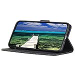 Θήκη Vivo Y36 KHAZNEH Litchi Retro Texture Leather με βάση στήριξης, υποδοχές καρτών και μαγνητικό κούμπωμα μαύρο - Image 3