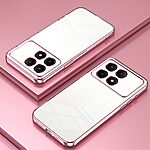 Θήκη Xiaomi Poco X6 Pro 5G Mad Mask Electroplating Series Thin Frame Πλάτη από Premium TPU με μεταλιζέ περίβλημα ροζ - Image 2