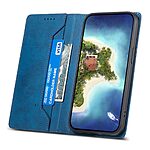 Θήκη Xiaomi Redmi Note 13 5G DIERFENG DF 05 Foldable Series με βάση στήριξης, υποδοχή καρτών και μαγνητικό κούμπωμα Flip Wallet από συνθετικό δέρμα και εσωτερικό TPU μπλε - Image 3