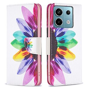 Θήκη Xiaomi Redmi Note 13 Pro 4G / Poco M6 Pro OEM Colorful Petals με βάση στήριξης