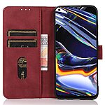 Θήκη Xiaomi Redmi Note 13 Pro 4G / Poco M6 Pro KHAZNEH Litchi Retro Texture Leather με βάση στήριξης, υποδοχές καρτών και μαγνητικό κούμπωμα κόκκινο - Image 3