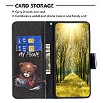 Θήκη Xiaomi Redmi Note 13 Pro 5G / Poco X6 5G OEM Angry bear with chainsaw με βάση στήριξης, υποδοχές καρτών και μαγνητικό κούμπωμα Flip Wallet από συνθετικό δέρμα και TPU - Image 3