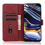 Θήκη Xiaomi Redmi Note 13 Pro 5G / Poco X6 5G KHAZNEH Litchi Retro Texture Leather με βάση στήριξης, υποδοχές καρτών και μαγνητικό κούμπωμα κόκκινο - Image 3
