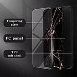 Θήκη Xiaomi Redmi Note 13 Pro+ 5G OEM σχέδιο Marble με Πλάτη Tempered Glass TPU μαύρο - Image 2