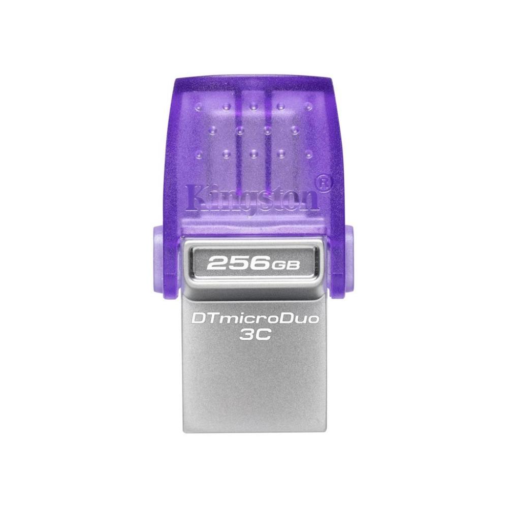 0064090_0 Kingston DataTraveler MicroDuo 3C 256GB USB 3.2 Stick Purple (DTDUO3CG3/256GB) (KINDTDUO3CG3-256GB) - Image 1