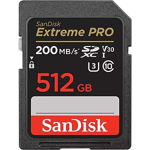 Sandisk Extreme Pro SDXC UHS-I 512GB (SDSDXXD-512G-GN4IN) (SANSDSDXXD-512G-GN4IN)