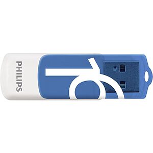 Philips Vivid 16GB USB 2.0 Stick Λευκό (FM16FD05B/00) (PHIFM16FD05B-00)