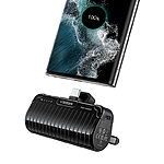 Power Bank VEGER W0558 πλαϊνή όψη με θύρα USB-C και LED ενδείξεις