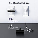 Power Bank 5000mAh VEGER W0558 συνδεδεμένο σε smartphone για γρήγορη φόρτιση