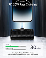 Mini power bank VEGER W0558P συνδεδεμένο σε iPhone χωρίς καλώδιο