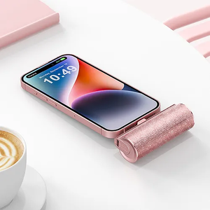 VEGER W0573P ροζ power bank lipstick design - compact μέγεθος