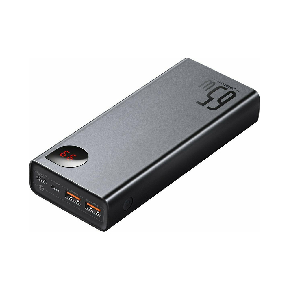 0055985_0 Baseus Adaman Power Bank 20000mAh 65W με 2 Θύρες USB-A και Θύρα USB-C Quick Charge 3.0 Μαύρο (PPIMDA-D01) (BASPPIMDAD01) - Image 1